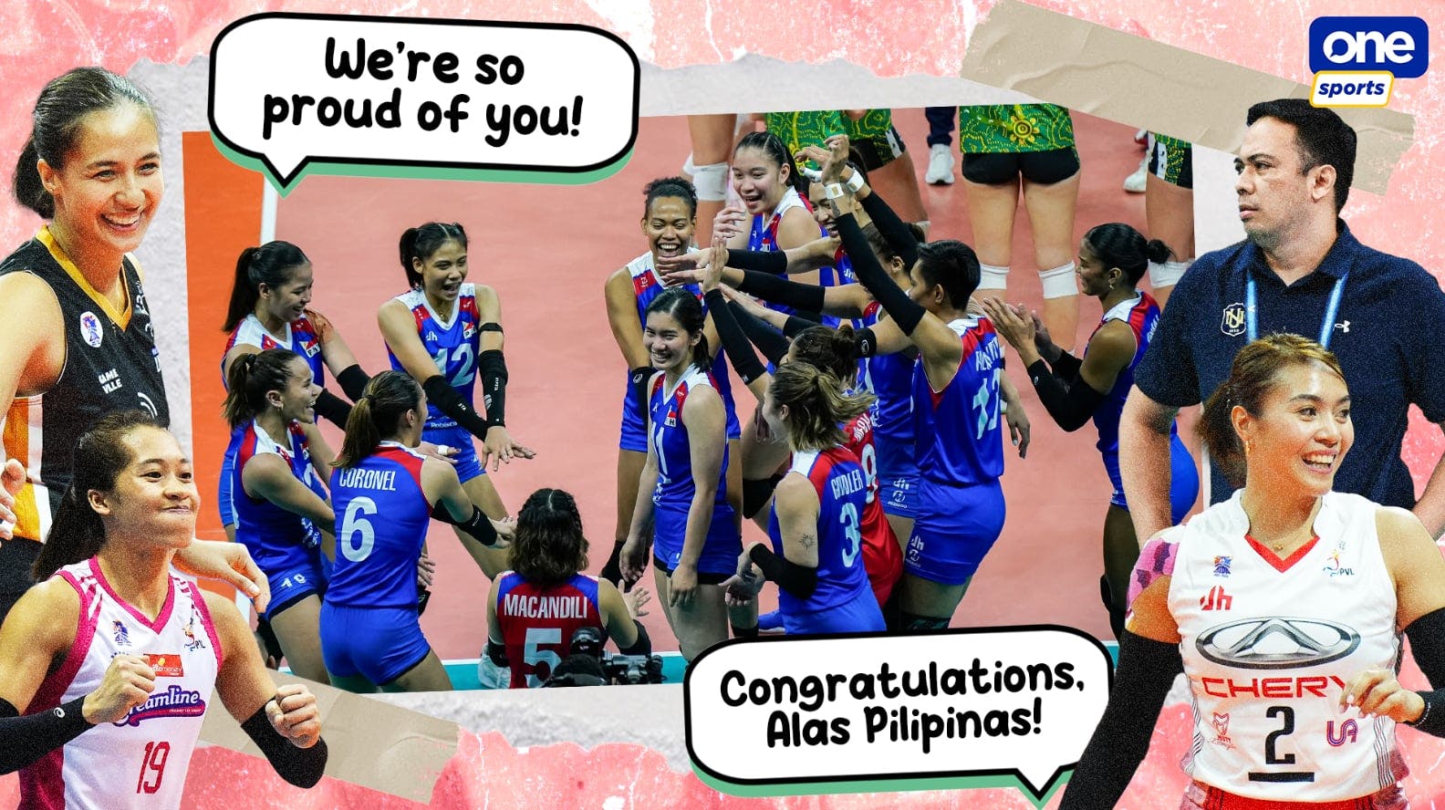 Bursting with triumph, Filipino volleyball personalities congratulate Alas Pilipinas
